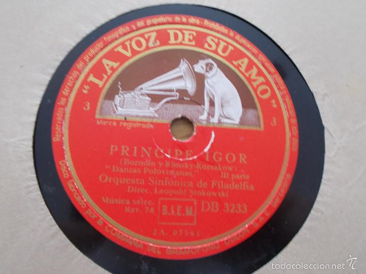 Discos de pizarra: PRINCIPE IGOR. ORQUESTA SINFONICA DE FILADELFIA - Foto 2