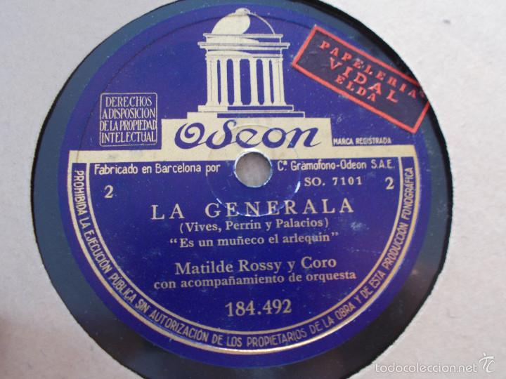 Discos de pizarra: LA GENERALA.. 4 DISCOS  PIZARRA. - Foto 3