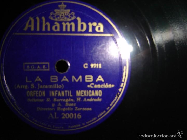 Discos de pizarra: ORFEON  INFANTIL MEXICANO   LA BAMBA / ESTRELLITA - Foto 1