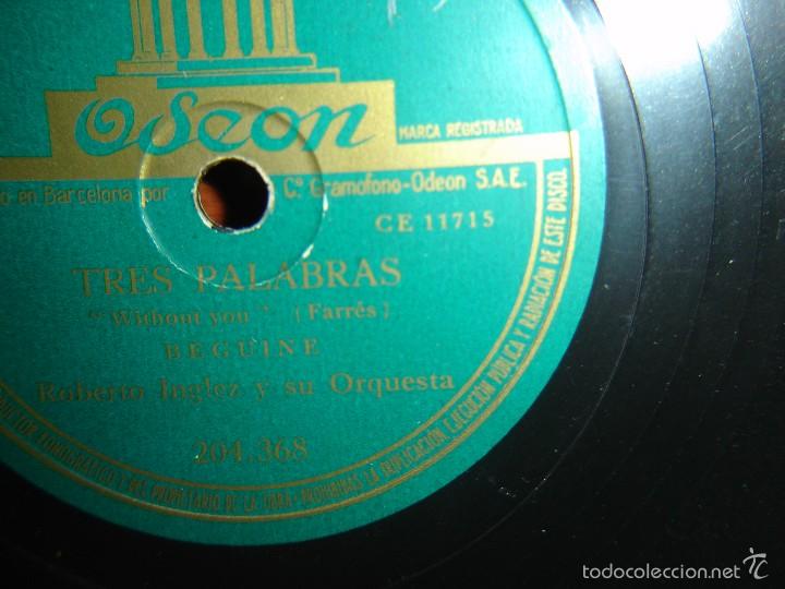 Discos de pizarra: beguine tres palabras 78 rpm - Foto 2