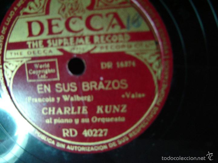 Discos de pizarra: CHARLIE KUNZ: EN SUS BRAZOS - Foto 2