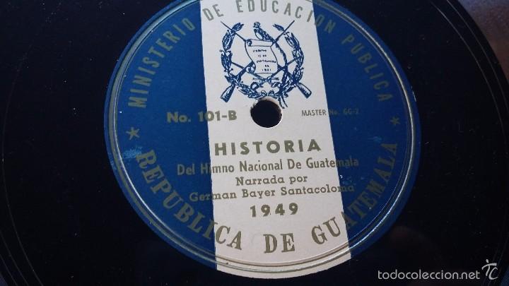 Discos de pizarra: Disco de pizarra Himno de Guatemala - Foto 1