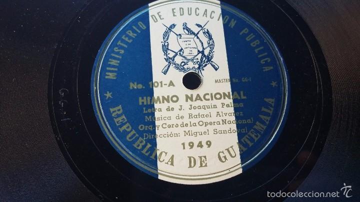 Discos de pizarra: Disco de pizarra Himno de Guatemala - Foto 2