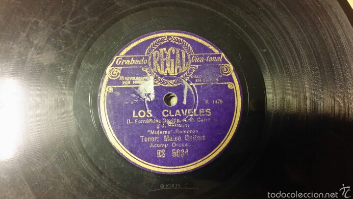 Discos de pizarra: Los claveles. Mateo Guitart - Foto 1