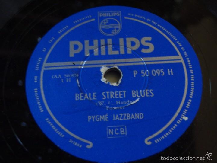 Discos de pizarra: PYGM&Eacute; JAZZBAND  ( BEALE STREET BLUES - AINT MISBEHAVIN )   PHILIPS - Foto 1