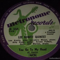 Discos de pizarra: LEE KONITZ QUINTET ( YOU GO TO ME HEAD - PALO ALTO ) METRONOME RECORDS