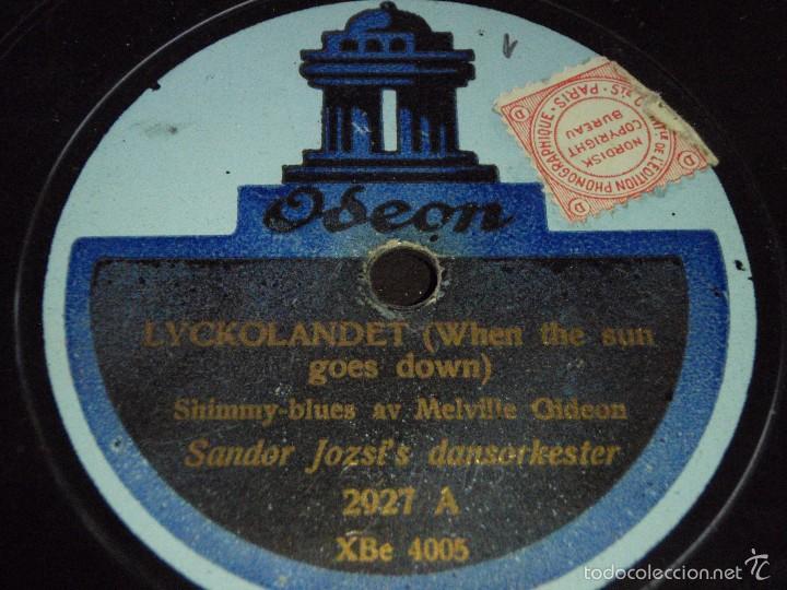 Discos de pizarra: SANDOR J&Oacute;ZSIS DANSORKESTER ( WHEN THE SUN GOES DOWN - NU &Auml; HAN D&Auml;R IGEN )  ODEON - Foto 1
