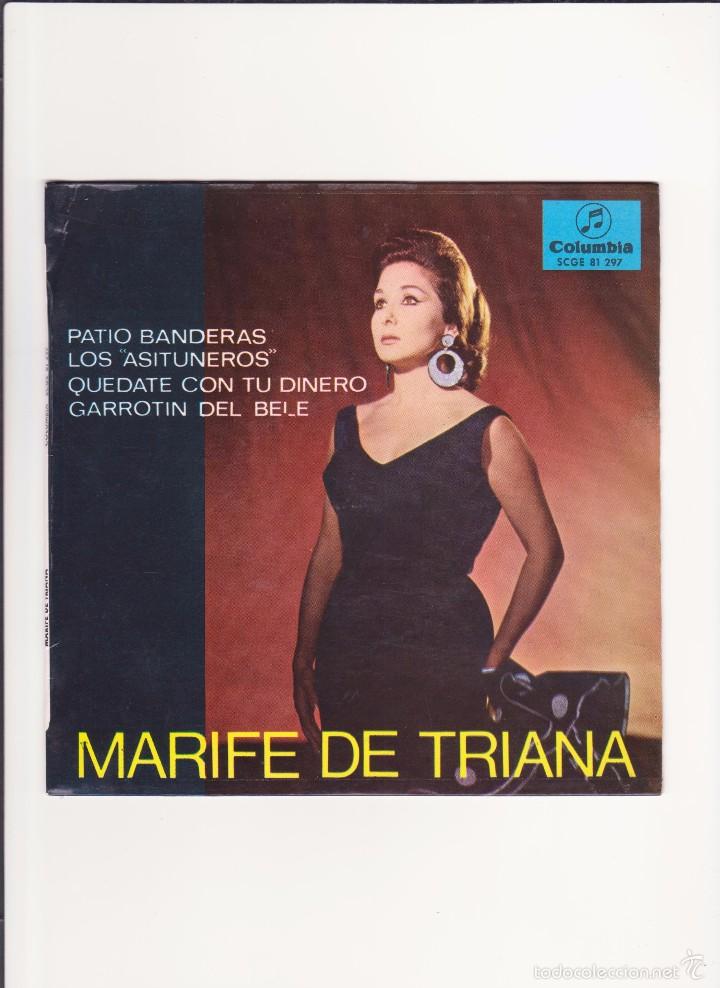 Discos de pizarra: MARIFE DE TRIANA - NO  DISCO - SOLO CARATULA - Foto 1