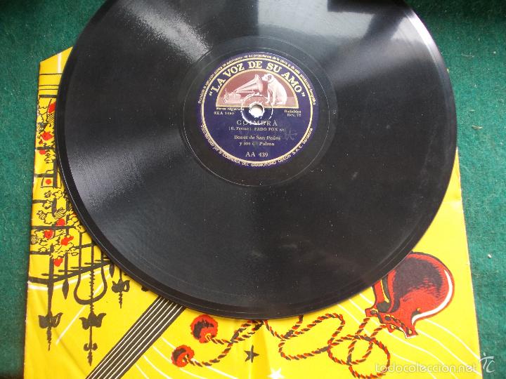 Discos de pizarra: Disco pizarra antiguo la voz de su amo - Foto 1