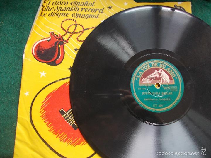 Discos de pizarra: Disco de pizarra antiguo la voz de su amo - Foto 1