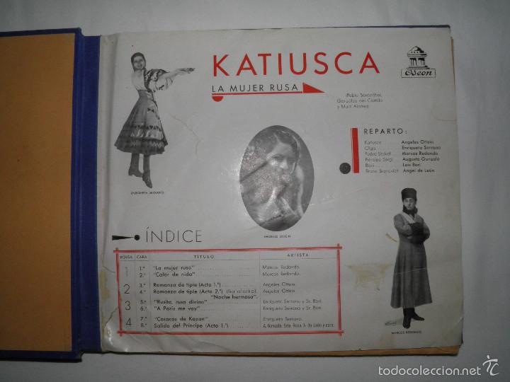 Discos de pizarra: KATIUSCA, LA MUJER RUSA, ALBUM CON 4 DISCOS DE PIZARRA - Foto 3