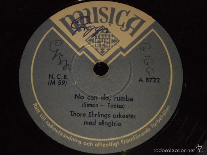 Discos de pizarra: THORE EHRLINGS ORKESTER  ( CHICKERY CHICK NOVELTY - NO CAN DO )  FOXTROT Y RUMBA - Foto 1