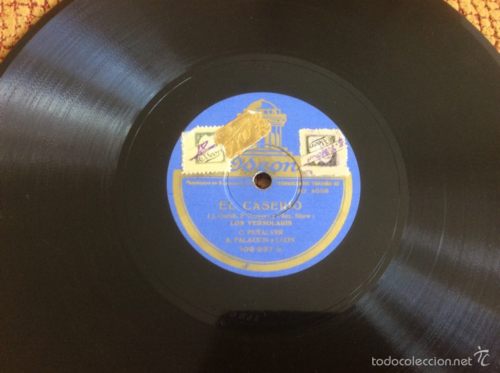 Discos de pizarra: EL CASER&Iacute;O, EL TREVOLE. los Versolaris (Pe&ntilde;alver, Palacios y Le&oacute;n) - Foto 1