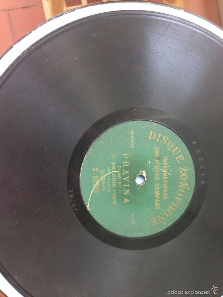 Discos de pizarra: Raro disco de pizarra zonophone EL MOCHUELO - Foto 1