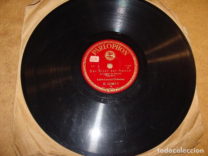 Discos de pizarra: DISCO PIZARRA  PARLOPHON   DER BRIEF DER MANON - Foto 1