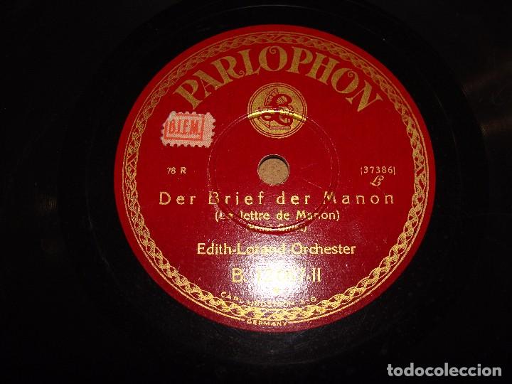 Discos de pizarra: DISCO PIZARRA  PARLOPHON   DER BRIEF DER MANON - Foto 2
