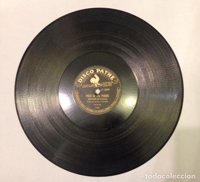 Discos de pizarra: DISCO PIZARRA PATHE POLCA DE LOS PAJAROS, LA OLIMPIADA N&ordm; 809 - Foto 2