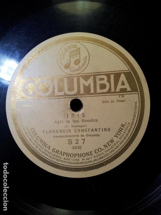 Discos de pizarra: FLORENCIO CONSTANTINO--MANON E IRIS --COLUMBIA - Foto 2