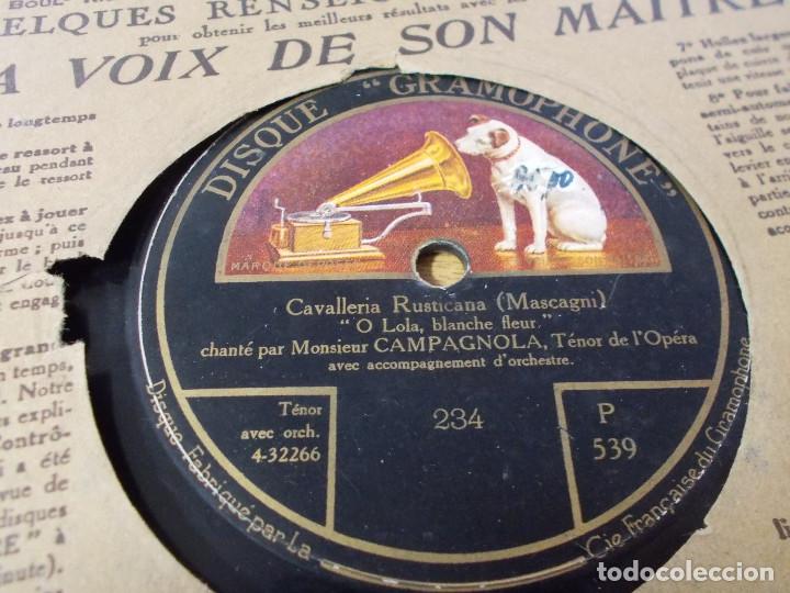 Discos de pizarra: CAVALLERIA RUSTICANA. CAMPAGNOLA. - Foto 3