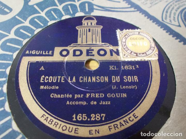 Discos de pizarra: FRED GOUIN. ECOUTE LA CHANSON DU SOIR. CHIQUITA. - Foto 3