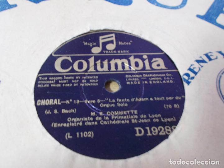 Discos de pizarra: M. E. COMMETTE. CHORAL. SCHERZO DE LA 11 EME SYMPHONIE. - Foto 2