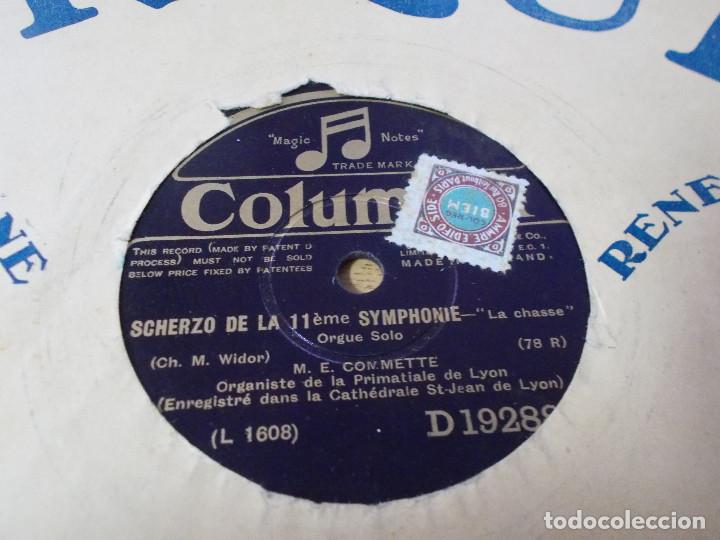 Discos de pizarra: M. E. COMMETTE. CHORAL. SCHERZO DE LA 11 EME SYMPHONIE. - Foto 3