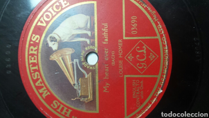 Discos de pizarra: Antiguo disco de Pizarra para Gramola Bach - Foto 2