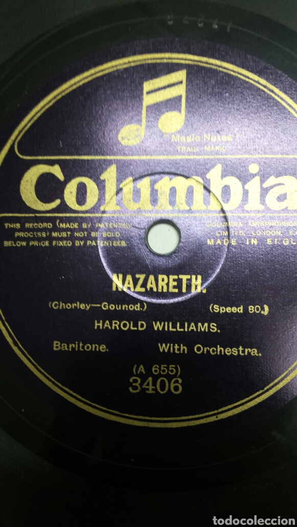 Discos de pizarra: Disco de Pizarra para Gramola de Harold Williams raro - Foto 2