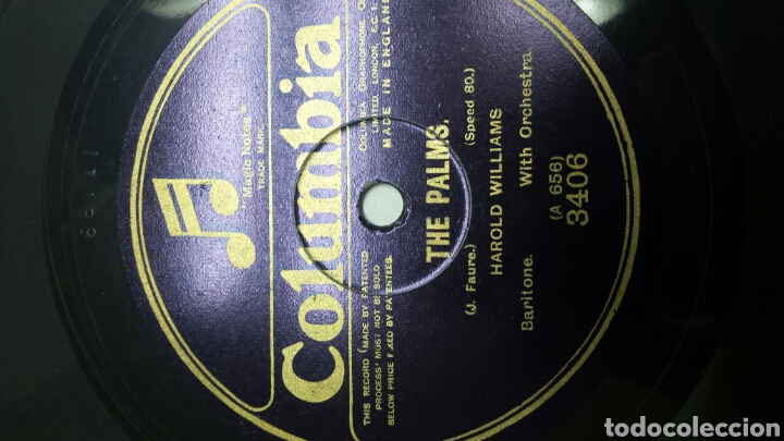 Discos de pizarra: Disco de Pizarra para Gramola de Harold Williams raro - Foto 3