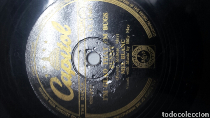 Discos de pizarra: Disco de Pizarra para Gramola de Mel Blanc - Foto 2