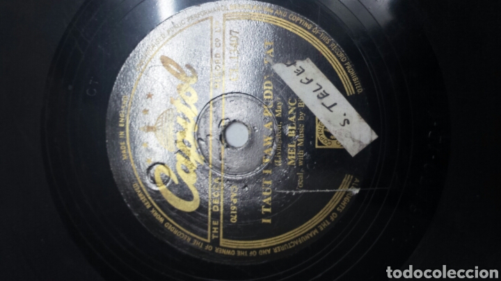 Discos de pizarra: Disco de Pizarra para Gramola de Mel Blanc - Foto 3