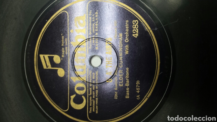 Discos de pizarra: Disco de Pizarra para Gramola de Elder Cunnigghan raro - Foto 2