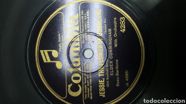 Discos de pizarra: Disco de Pizarra para Gramola de Elder Cunnigghan raro - Foto 3