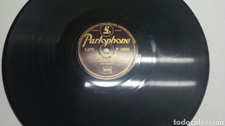 Discos de pizarra: Disco de Pizarra para Gramola de Monte Rey raro - Foto 1