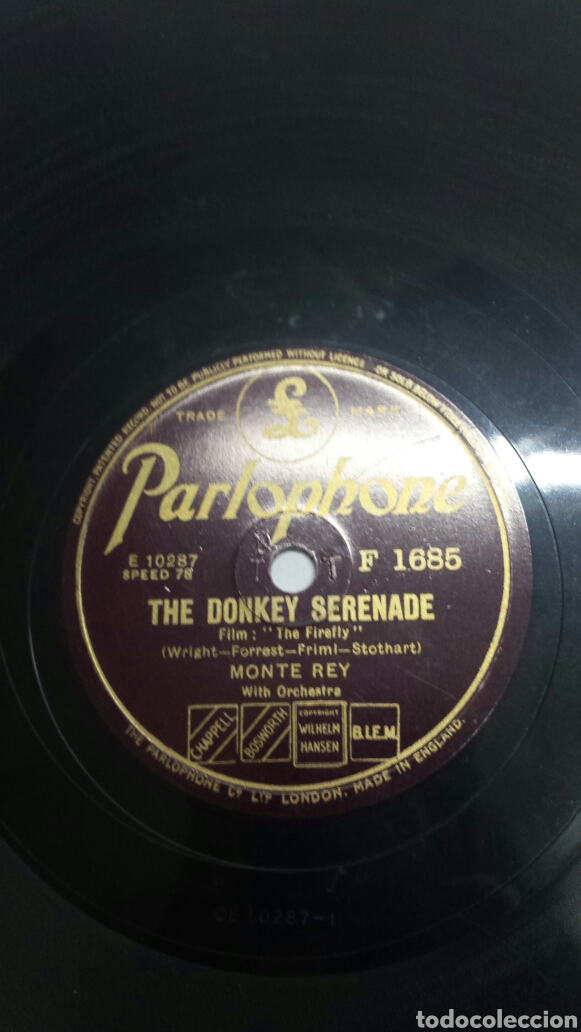 Discos de pizarra: Disco de Pizarra para Gramola de Monte Rey raro - Foto 3