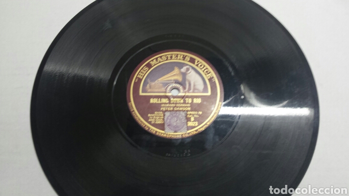 Discos de pizarra: Disco de Pizarra para Gramola de Peter Dawson raro - Foto 1