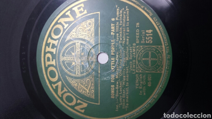 Discos de pizarra: Disco de Pizarra para Gramola de Lewis James - Foto 2