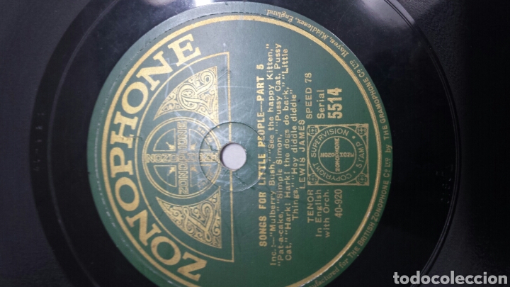 Discos de pizarra: Disco de Pizarra para Gramola de Lewis James - Foto 3