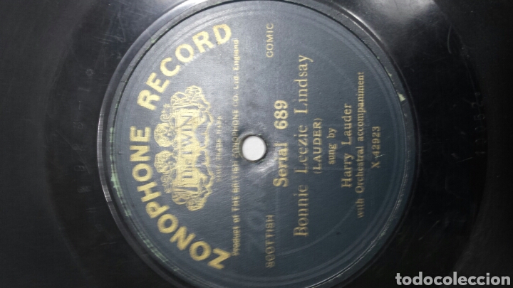 Discos de pizarra: Disco de Pizarra para Gramola de Harry Lauder - Foto 3