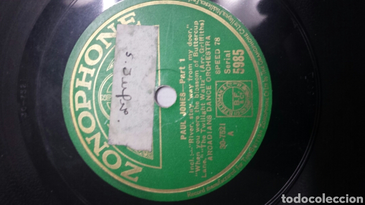Discos de pizarra: Disco de Pizarra para Gramola de Paul Jones - Foto 2