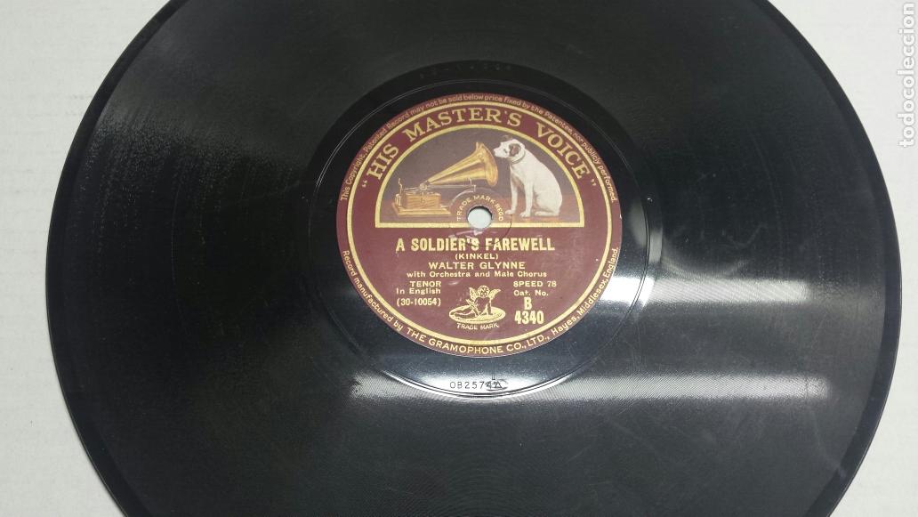 Discos de pizarra: Disco de Pizarra para Gramola de Walter Glynne raro - Foto 1