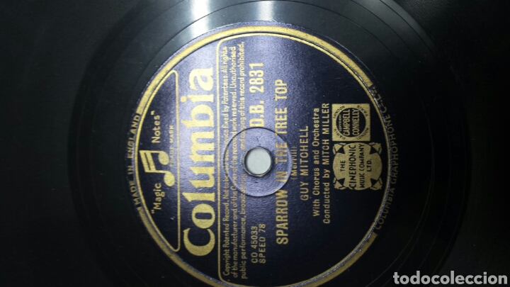 Discos de pizarra: Disco de Pizarra para Gramola de Guy Michell - Foto 3