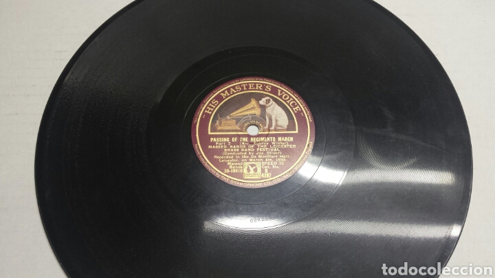 Discos de pizarra: Disco de Pizarra para Gramola Marcha Militar - Foto 1