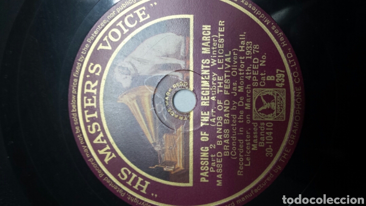 Discos de pizarra: Disco de Pizarra para Gramola Marcha Militar - Foto 2