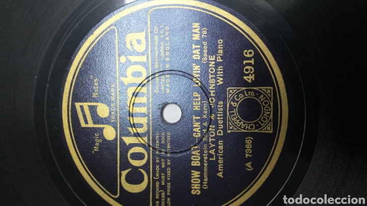 Discos de pizarra: Disco de Pizarra para Gramola de Layton & Johnstone - Foto 3