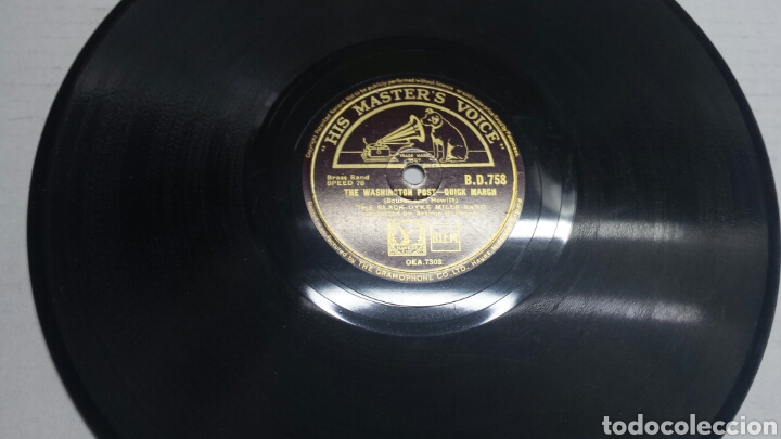 Discos de pizarra: Disco de Pizarra para Gramola de Marcha Militar - Foto 1