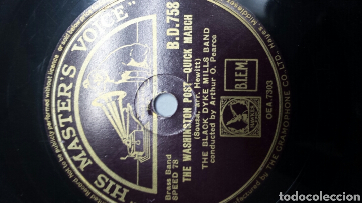 Discos de pizarra: Disco de Pizarra para Gramola de Marcha Militar - Foto 2