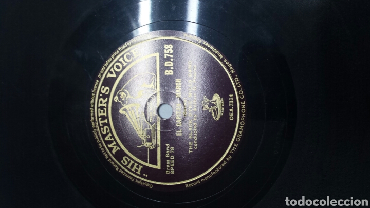 Discos de pizarra: Disco de Pizarra para Gramola de Marcha Militar - Foto 3