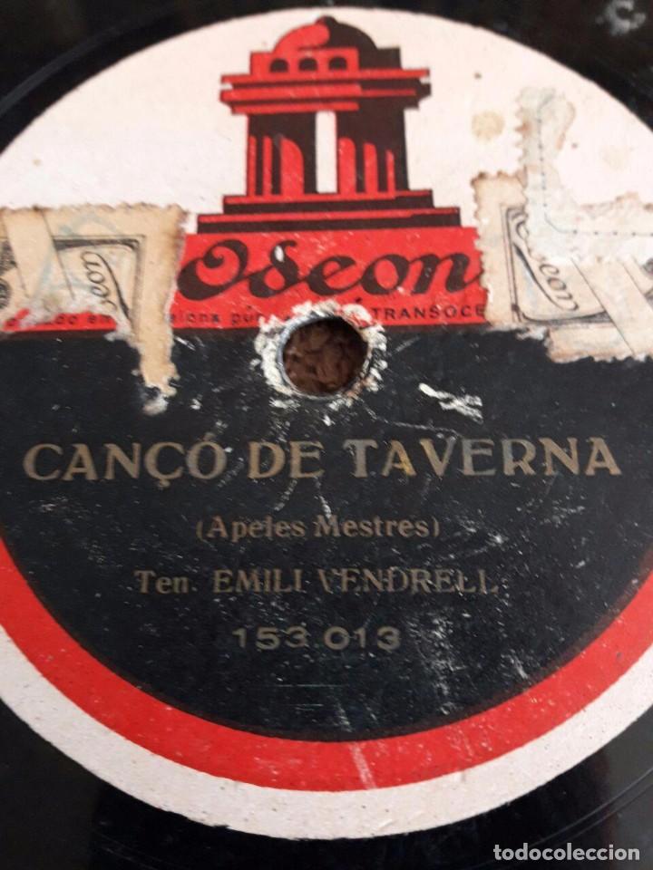 Discos de pizarra: EMILI VENDRELL / CAN&Ccedil;&Oacute; DE TAVERNA / PEL TEU AMOR / ODEON - Foto 2