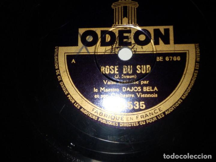 Discos de pizarra: Disco de Pizarra - Rose Du sud - Valse - Dajos Bela - Odeon - Foto 2